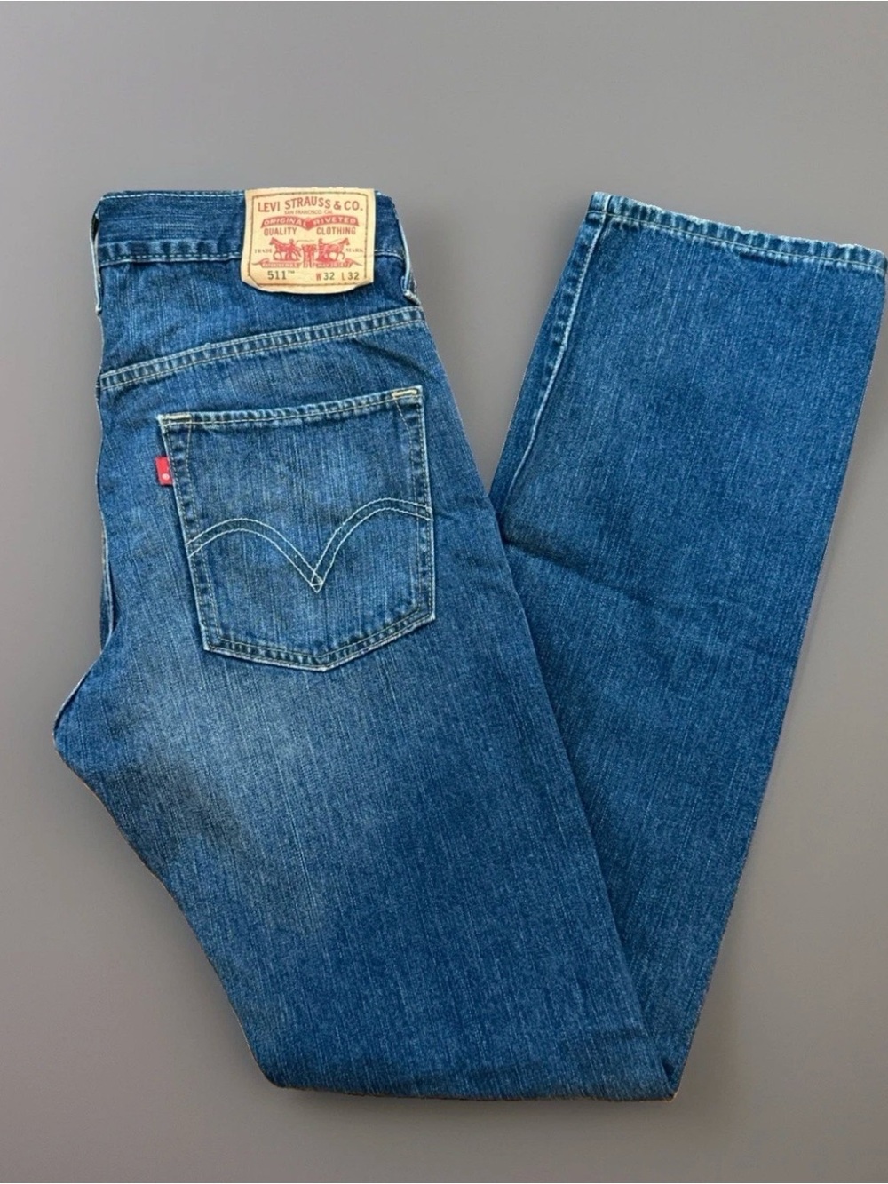 Levi’s 511 Slim Skinny Fit Jeans 32x32 Dark Wash Men’s Denim Pants Classic - Picture 3 of 6